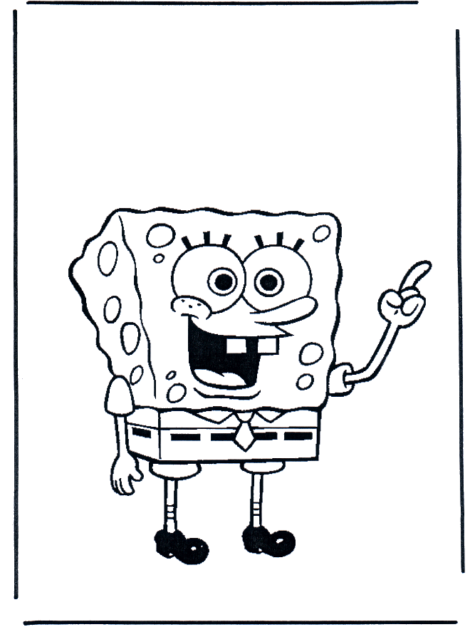 Kleurplaten Spongebob - Spongebob kleurplaten