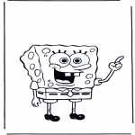 Kinderkleurplaten - Kleurplaten Spongebob