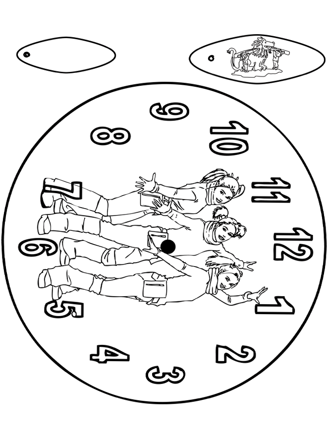 Klok K3 - Knutselen bouwplaten