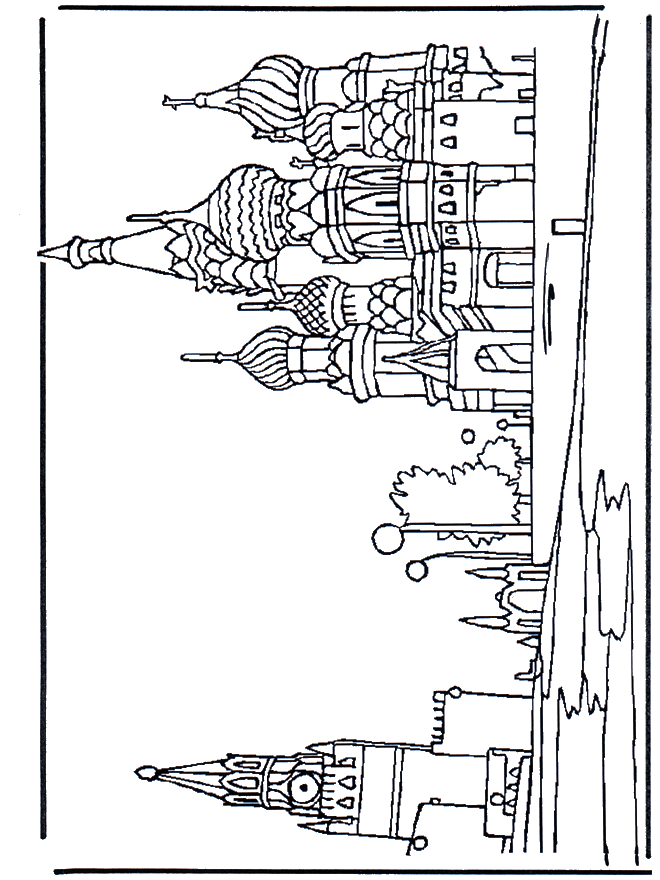 Kremlin - Kleurplaten vakantie