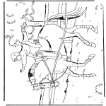 Kleurplaten Dieren - Kunstjes te paard