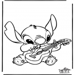 Stripfiguren Kleurplaten - Lilo en Stitch 1