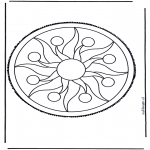 Knutselen Prikkaarten - Mandala 2