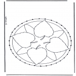 Knutselen Borduurkaarten - Mandala 27