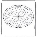 Knutselen Borduurkaarten - Mandala 28