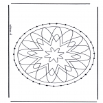 Knutselen Borduurkaarten - Mandala 29