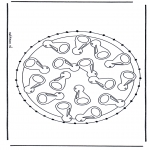 Knutselen Borduurkaarten - Mandala 30