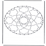 Knutselen Borduurkaarten - Mandala 31