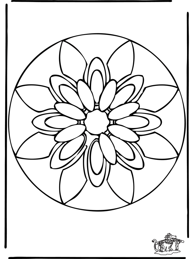 Mandala 38 - Bloemenmandala's