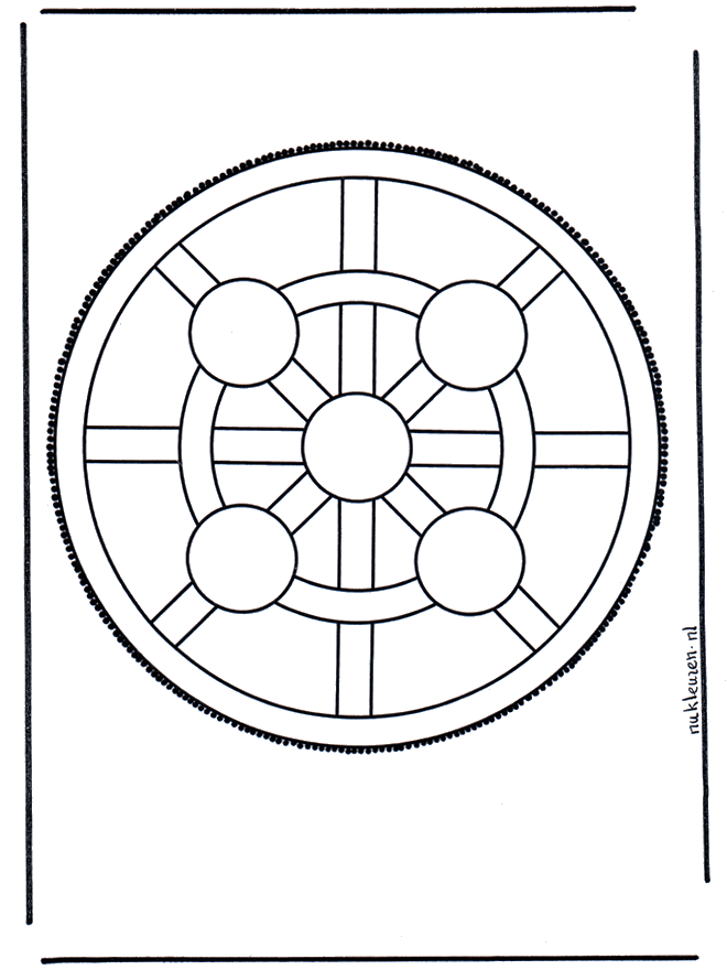 Mandala 4 - Prikkaart knutselen mandala