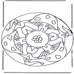 Allerlei Kleurplaten - Mandala met Paddestoel 2