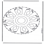 Knutselen Borduurkaarten - Mandala's