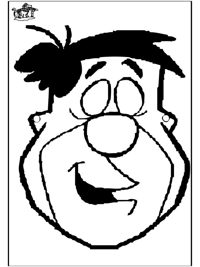 Masker Fred Flintstone - Knutselen maskers