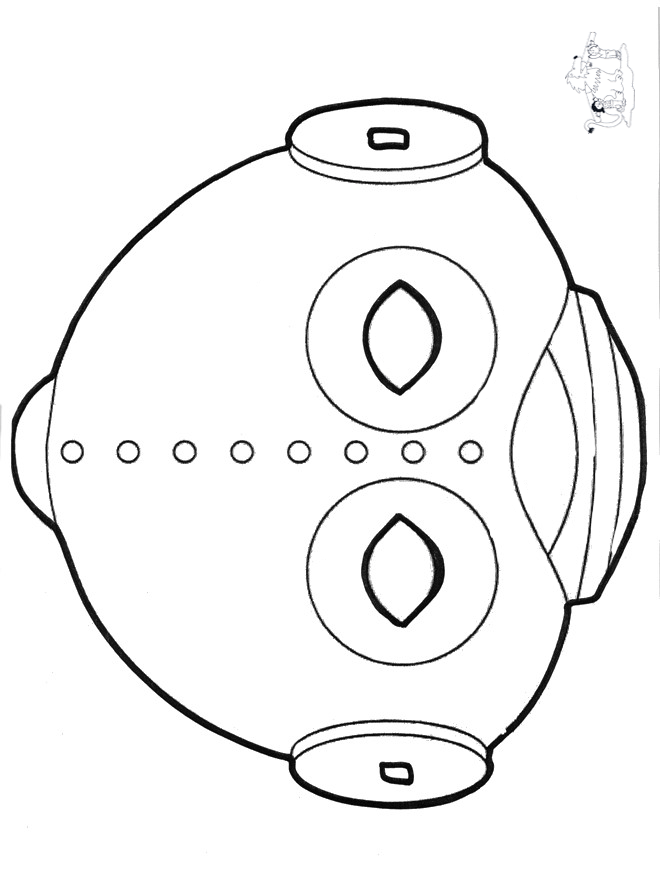 Masker ufo - Knutselen maskers