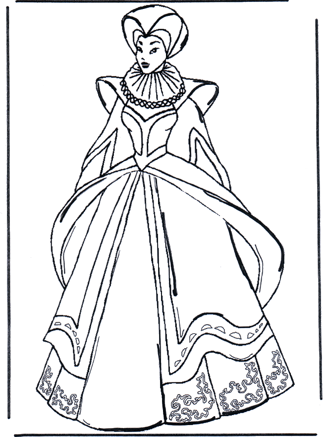 Middeleeuwse kleding - Kleurplaten middeleeuwen