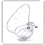 Stripfiguren Kleurplaten - Obelix