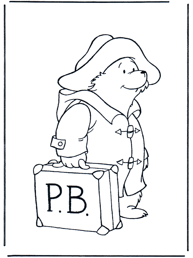 Paddington met koffer - Beertje Paddington