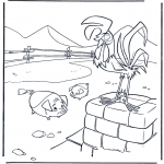 Stripfiguren Kleurplaten - Paniek op de prairie 5