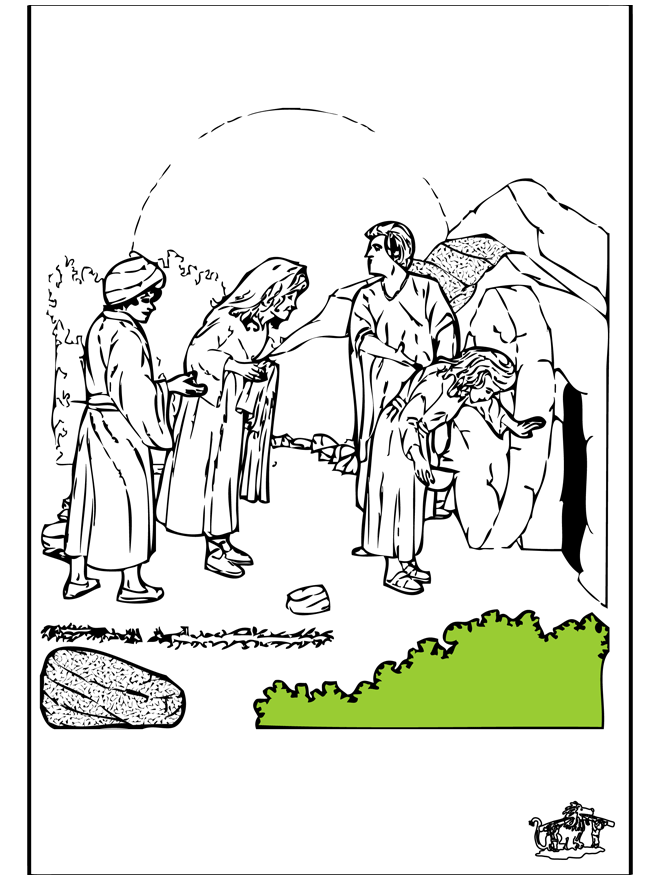Pasen Bijbel 7 - Bijbelkleurplaten Pasen