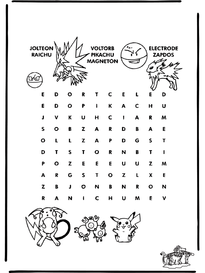 Pokemon puzzel 4 - Puzzel