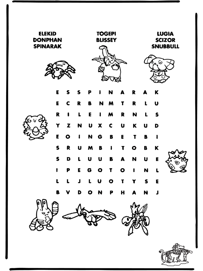 Pokemon puzzel 8 - Puzzel