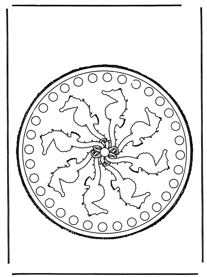 Prikkaart 1 - Prikkaart knutselen mandala