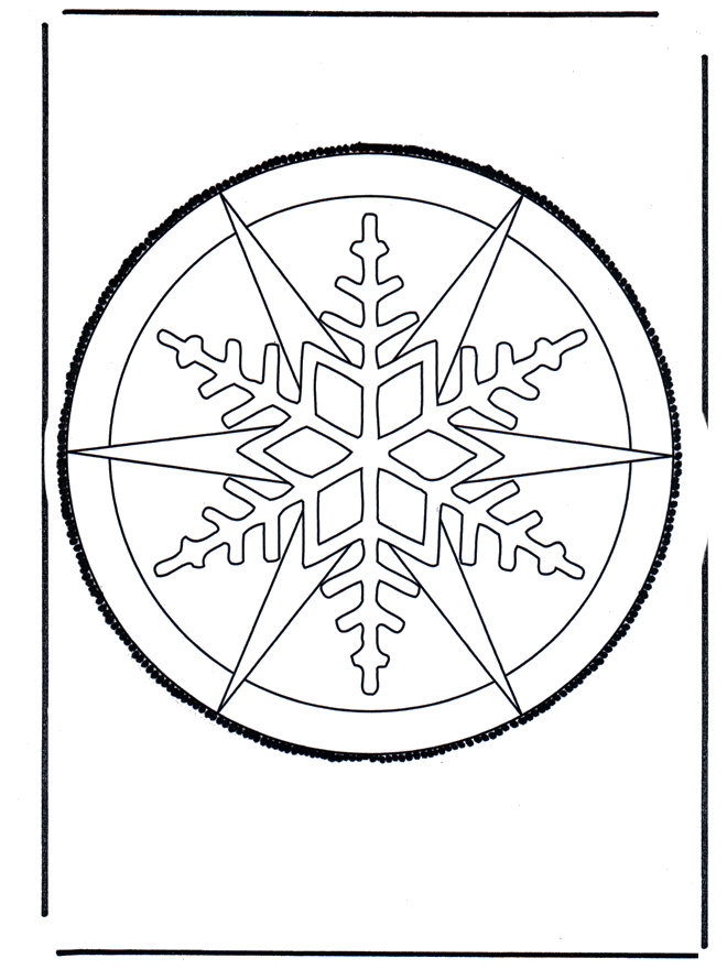 Prikkaart 23 - Prikkaart knutselen mandala