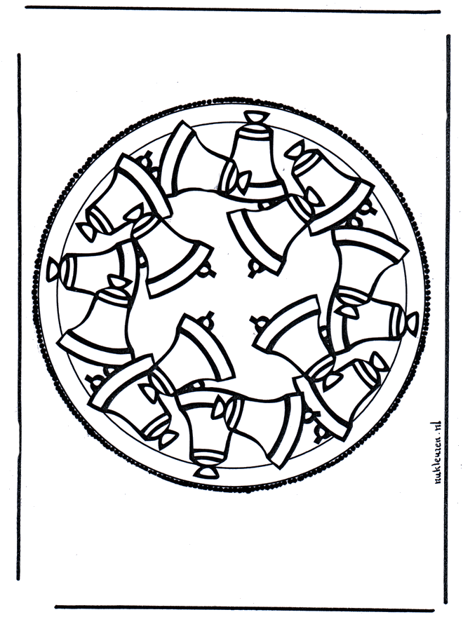 Prikkaart 26 - Prikkaart knutselen mandala