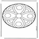 Mandala Kleurplaten - Prikkaart 50