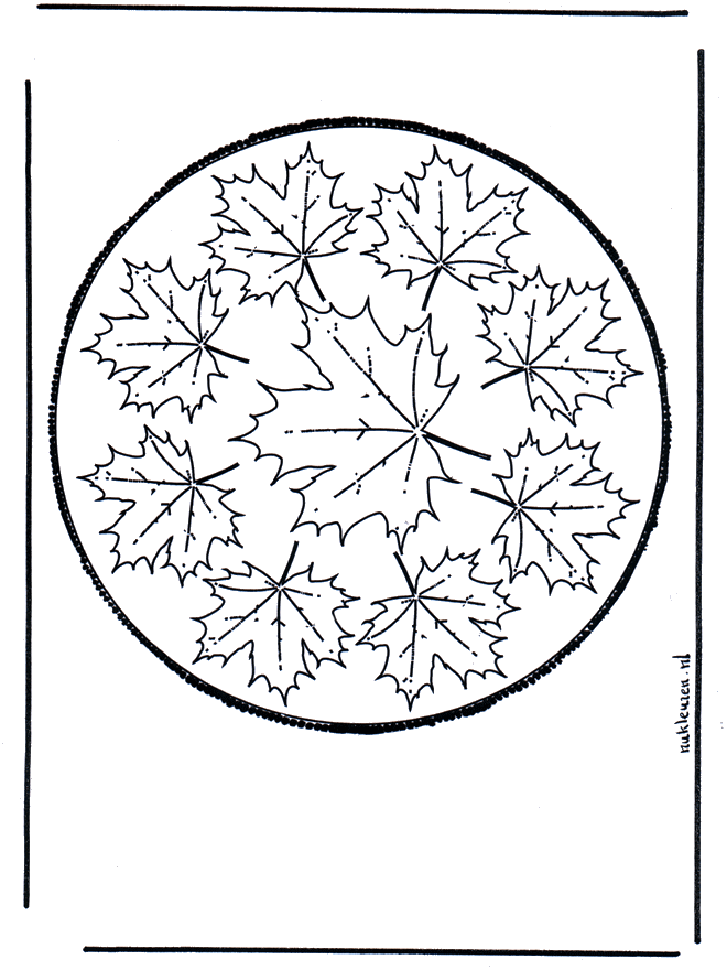 Prikkaart 60 - Prikkaart knutselen mandala