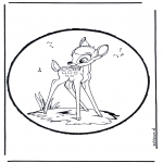 Knutselen Prikkaarten - Prikkaart Bambi 2