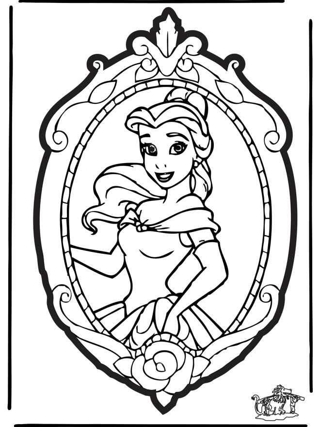 Prikkaart Disney Prinses 2 - Knutselen prikkaart stripfiguur