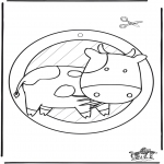 Knutselen - Raamhanger koe 2