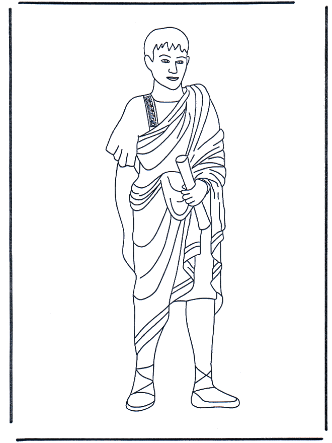 Romeinse man - Kleurplaten de Romeinen