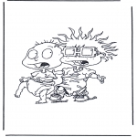 Stripfiguren Kleurplaten - Rugrats Dikkie