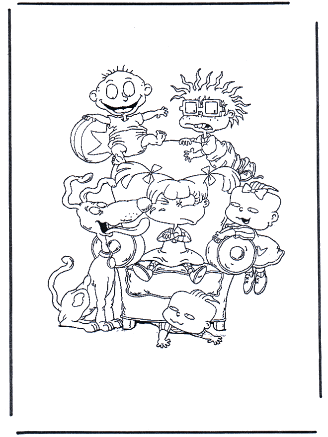 Rugrats kinderen - Kleurplaat Ratjetoe