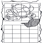 Knutselen - Schildpad overtekenen