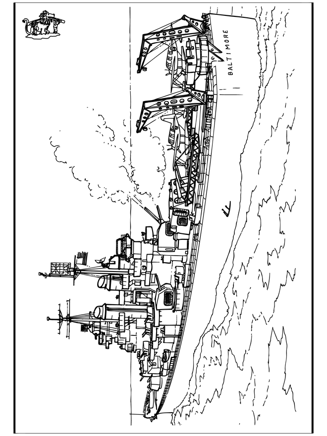 Schip 2 - Kleurplaten schepen