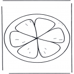 Allerlei Kleurplaten - Sinaasappelschijf