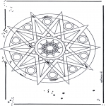 Mandala Kleurplaten - Ster Mandala 1