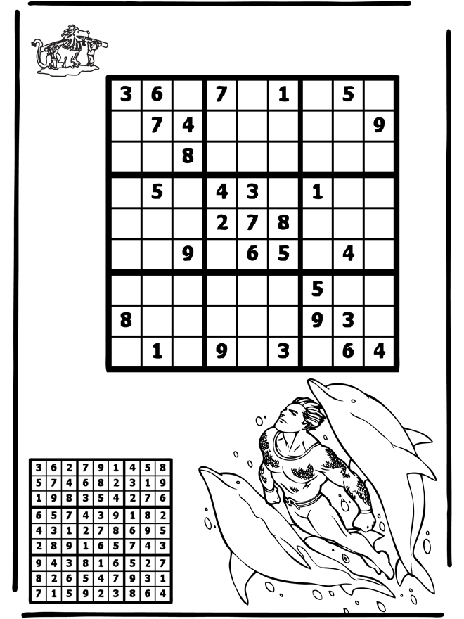 Sudoku Dolfijn - Puzzel