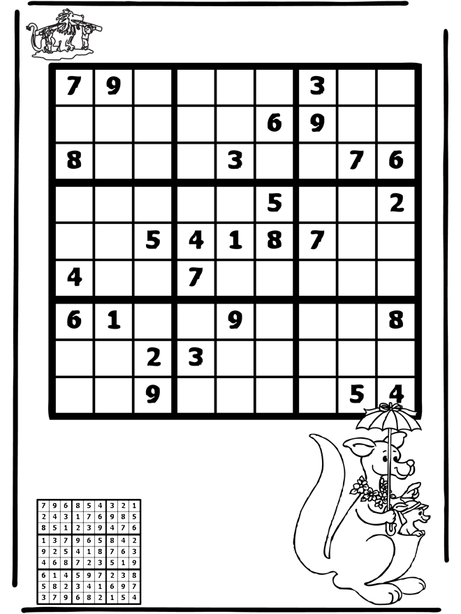 Sudoku Kangoeroe - Puzzel