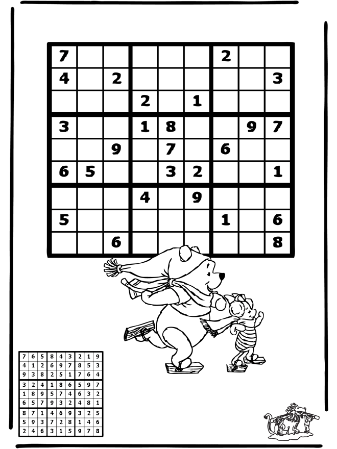 Sudoku Schaatsen - Puzzel