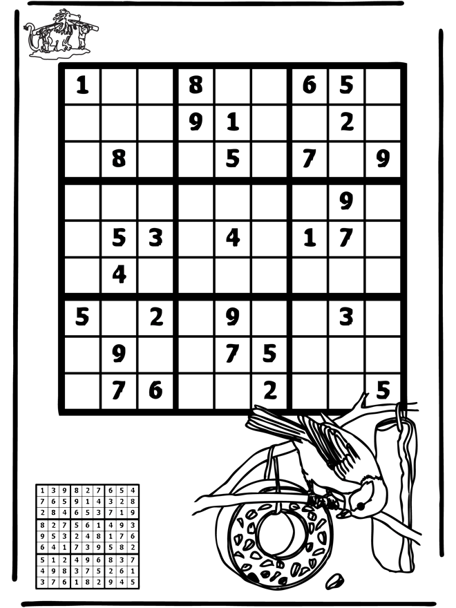 Sudoku Vogel - Puzzel