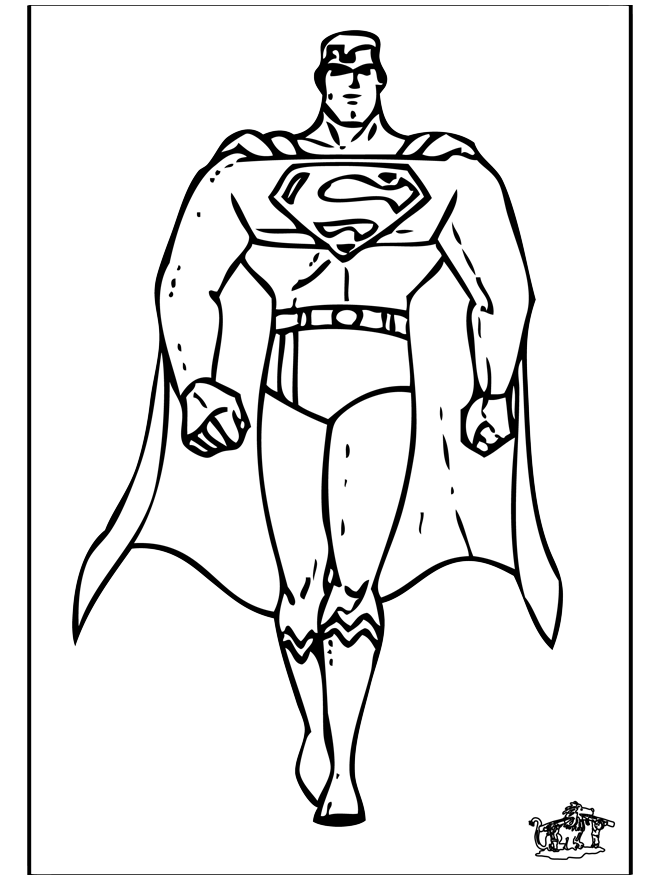 Superman 1 - Overige kleurplaten