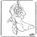 Stripfiguren Kleurplaten - Tarzan 8