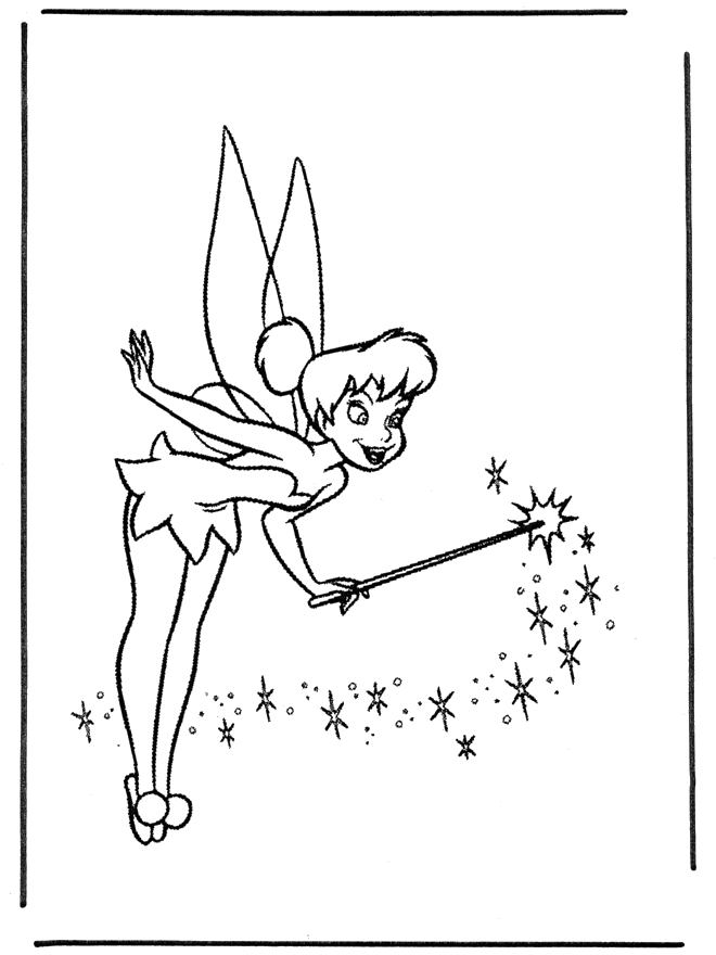 Tinkerbel 2 - Kleurplaten Disney