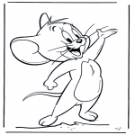 Stripfiguren Kleurplaten - Tom en Jerry 2
