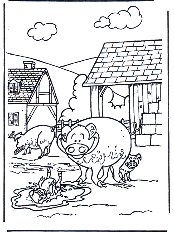 Varkens 3 - Huis en boerderijdieren