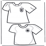 Allerlei Kleurplaten - Voetbal t-shirts 2